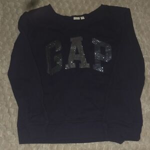 GAP Dark Blue Sweatshirt with Sparkle Logo